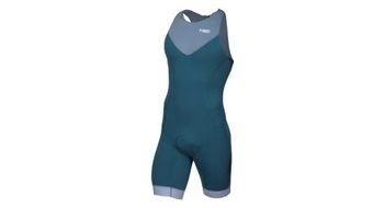 Tri traje mako team azul acero azul gasolina para hombre