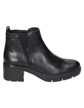 Botines De Piel Con Tacón Para Mujer Fluchos Fugaz F2109 Negro 38