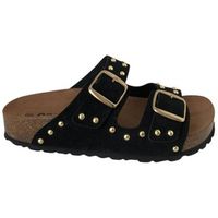gobbs sandalias pala bio hebillas tachuelas piel ante para mujer