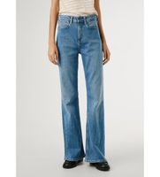 pepe jeans para mujer pl2050803va jeans flare willa azul 2730 casual algodon denim