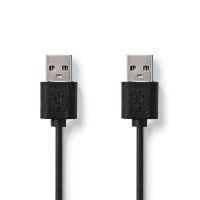 nedis cable usb-a 20 machomacho 1m negro