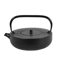 tetera de hierro fundido negra 14l