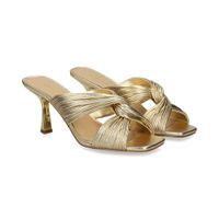 michael kors sandalias con tacon mujer - dorado talla 85
