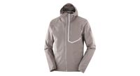 chaqueta impermeable salomon bonatti trail marron  hombre
