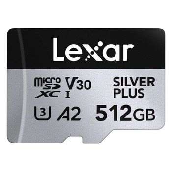 Memoria Flash Lexar Professional SILVER PLUS 512GB MicroSDXC UHS-I R205/W150 V30