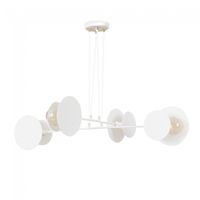 lampara de techo denis blanco 4 luces