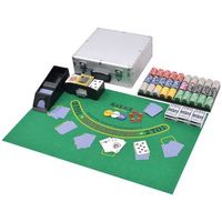 juego combinado pokerblackjack con 600 fichas laser aluminio vidaxl