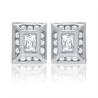 pendientes exclusivos de plata 925 con circonita cubica