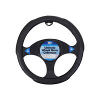 luxury steering wheel cover - black jumbo grip