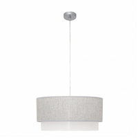 colgante kenya gris y blanco regulable d50