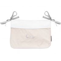 cesta de panales con lazos dream big beige