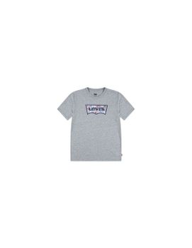 Camiseta Levis Lvb On The Road Batwing Tee Niño Gris
