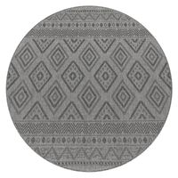 alfombras de interior y exterior verona antracita 80 cm redondo