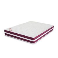 colchon viscoelastico modelo confort life 150 x 180 x 24cm - todas las medidas blanco y rojo