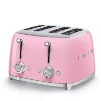 smeg tsf03pkeu tostador 4 rebanadas 2000w rosa