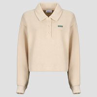 lacoste jersey sweatshirt polo en interlock cotele avec etiquette para mujer