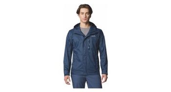 Chaqueta impermeable columbia pouring adventure iii azul