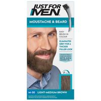 just for men moustache  beard light-medium brown hair dye m-30