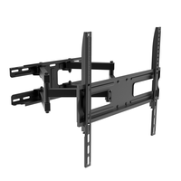 soporte de pared orientable unyka uk740401 articulado de doble brazo 32-55 max 50 kg vesa max 400x400 mm