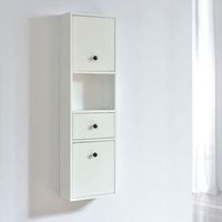 armario grande armaria con acabado en fibra de madera blanco