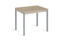 mesa de cocina alta fija 100x60 cm roble pata gris