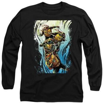 Teenage Mutant Ninja Turtles Camiseta manga larga Cool Rainbow Warriors para mujer