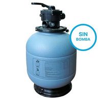 filtro piscina polietileno soplado valvula top gre -  diametro 400