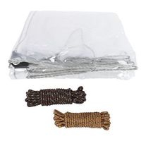 cubrecamas impermeable pvc transparente 3x5m jardineria exterior