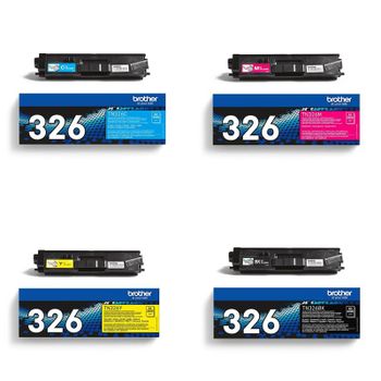 Original Multipack Brother MFC-L8850CDW Printer Toner Cartridges (4 Pack) -TN326BK