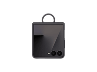 funda - samsung para samsung galaxy z flip7 de silicona con anillo negro