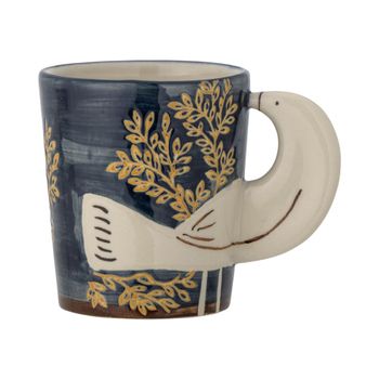 Taza de gres azul h9