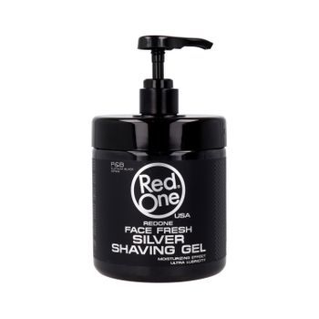 Red One Men Shaving Transparente Silver Gel 1000 Ml