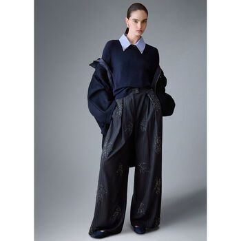 Liu Jo Pantalones Pantalones palazzo con bordados joya para mujer