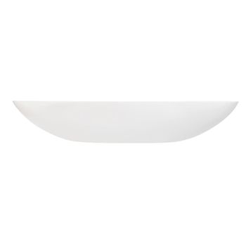 Plato multiusos vidrio opal blanco 26 cm