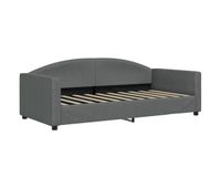 sofa cama - sofa convertible sin colchon tela gris oscuro 90x190 cm
