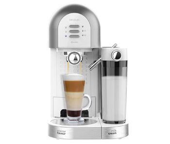 Cecotec cafetera semiautomática power instant-ccino 20 chic serie bianca. 1470 w, para café molido y en cápsulas, 20 bares