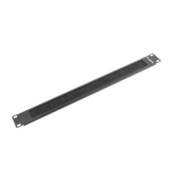 Panel pasacables con cepillo Lanberg AK-1101-B 1U 19