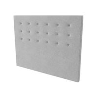 la web del colchon -cabecero tapizado miconos para cama de 120 130 x 120 cms gris claro textil suave