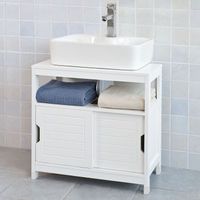 armario para bano con 1 estante y 2 puertas correderas