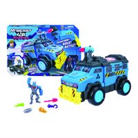 mr beast lab hybrids laboratorio de combate movil mega-tech figura de accion 5 anos