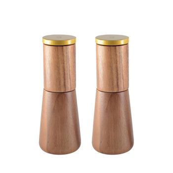 Salero y pimentero de madera