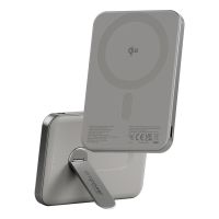 power bank panzerglass emcon soporte giratorio 5000 mah titanio