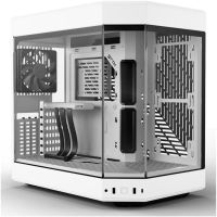 hyte y60 snow white edition cristal templado usb 30 blanca