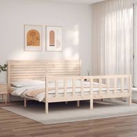 cama matrimonial  cama para adultos  estructura de cama de matrimonio con cabecero madera maciza cfw686040