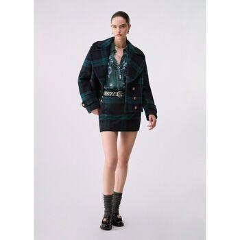 Liu Jo Falda Minifalda tartan en lana para mujer
