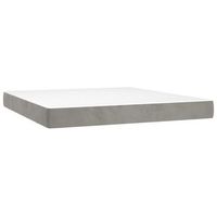 colchon matrimonial  colchon de cama  colchao de muelles ensacados terciopelo gris claro 180x200x20cm