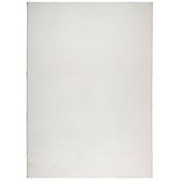 alfombra de pelo corto look escandinavo iza crema 240x340 cm vidaxl