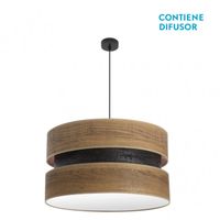 colgante colet 3xe27 negromadera oscura regx60x60 cm