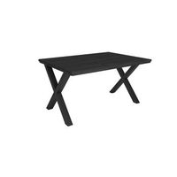 mesa comedor mesa fija cocina y salon 140x90x74 cm para 6 comensales muebles comedor estilo industrial negro