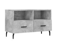 mueble para tv - mueble tv - mesa de tv madera contrachapada gris hormigon 80x36x50 cm